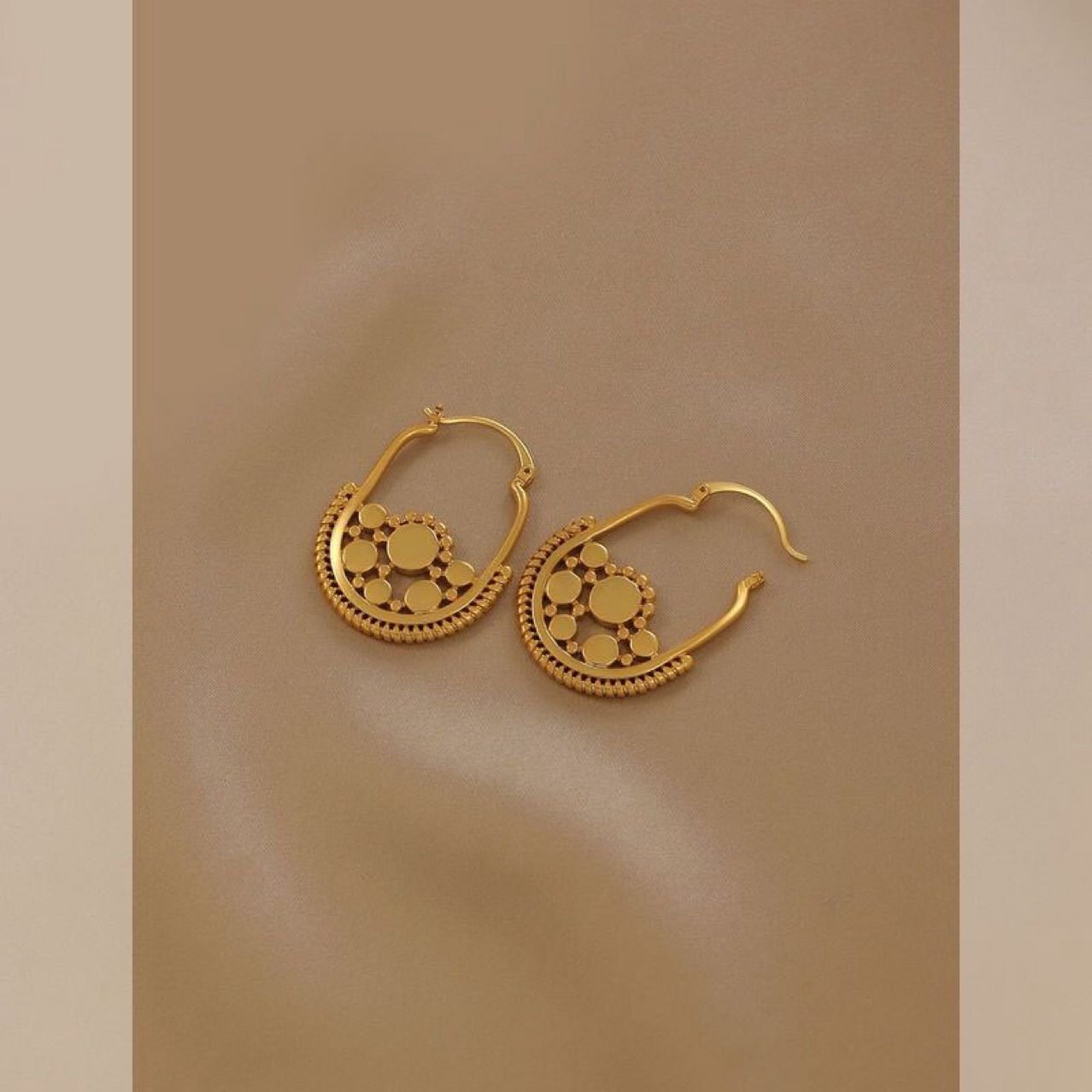 Sculptural Vintage Drop Earrings - view 2