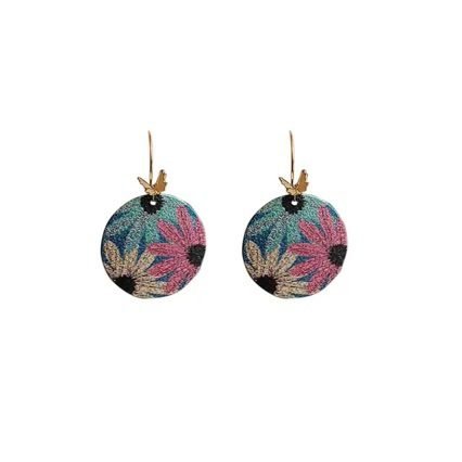 Sculptural Vintage Drop Earrings - view 7