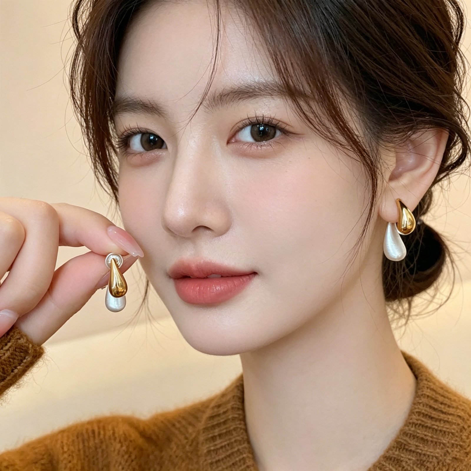 Dewdrop Stud Earrings - view 2