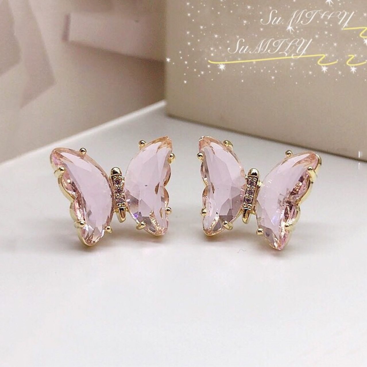 Butterfly Stud Earrings No. 218 - view 2
