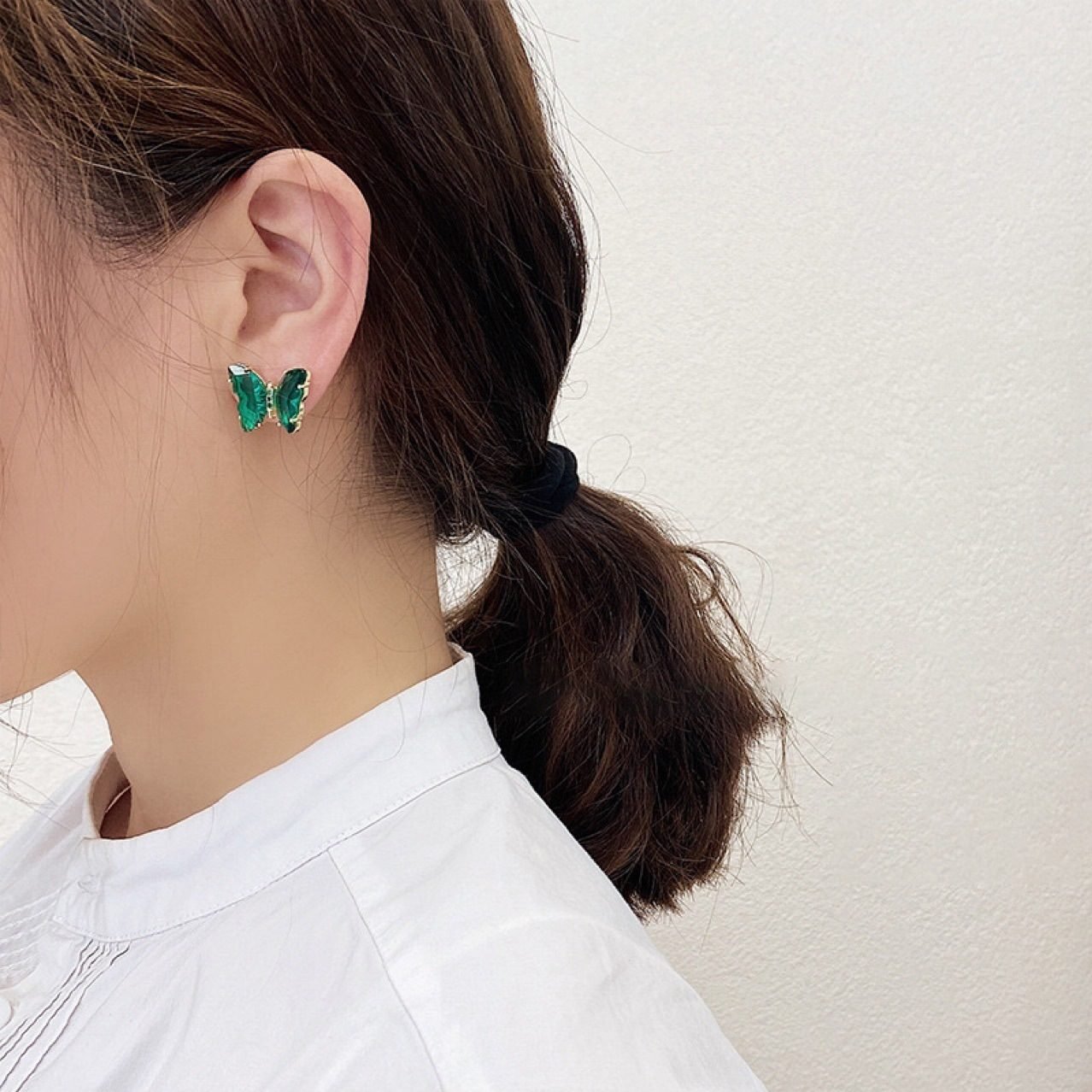 Butterfly Stud Earrings No. 218 - view 3