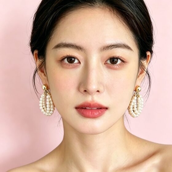 Pearl Stud Earrings No. 221 - view 1