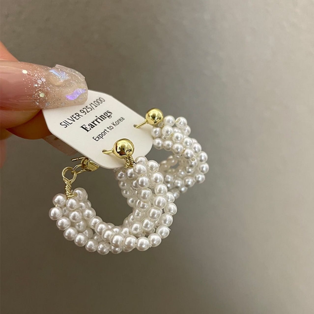 Pearl Stud Earrings No. 221 - view 5