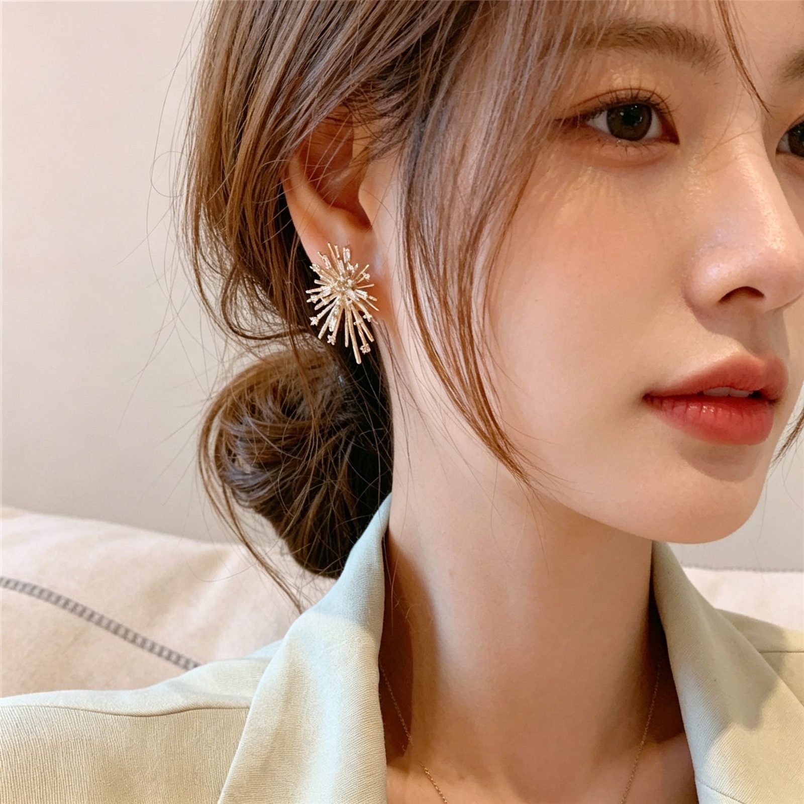 Crystal Stud Earrings No. 234 - view 1