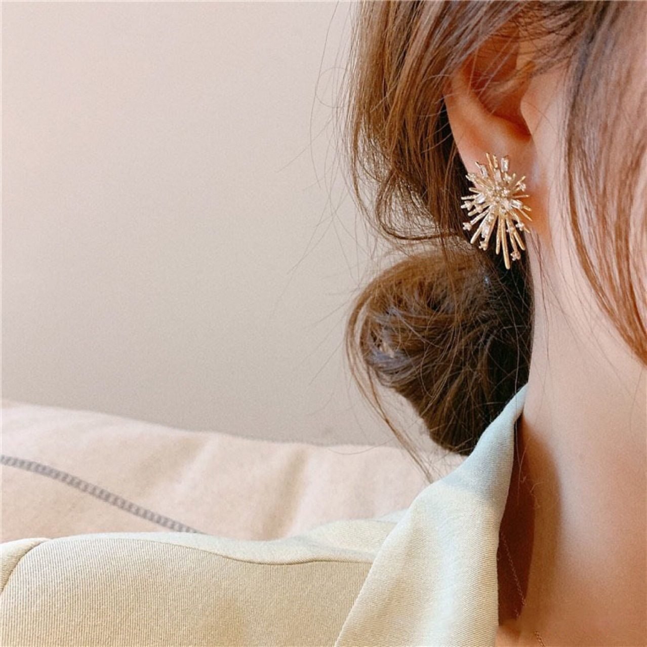 Crystal Stud Earrings No. 234 - view 3