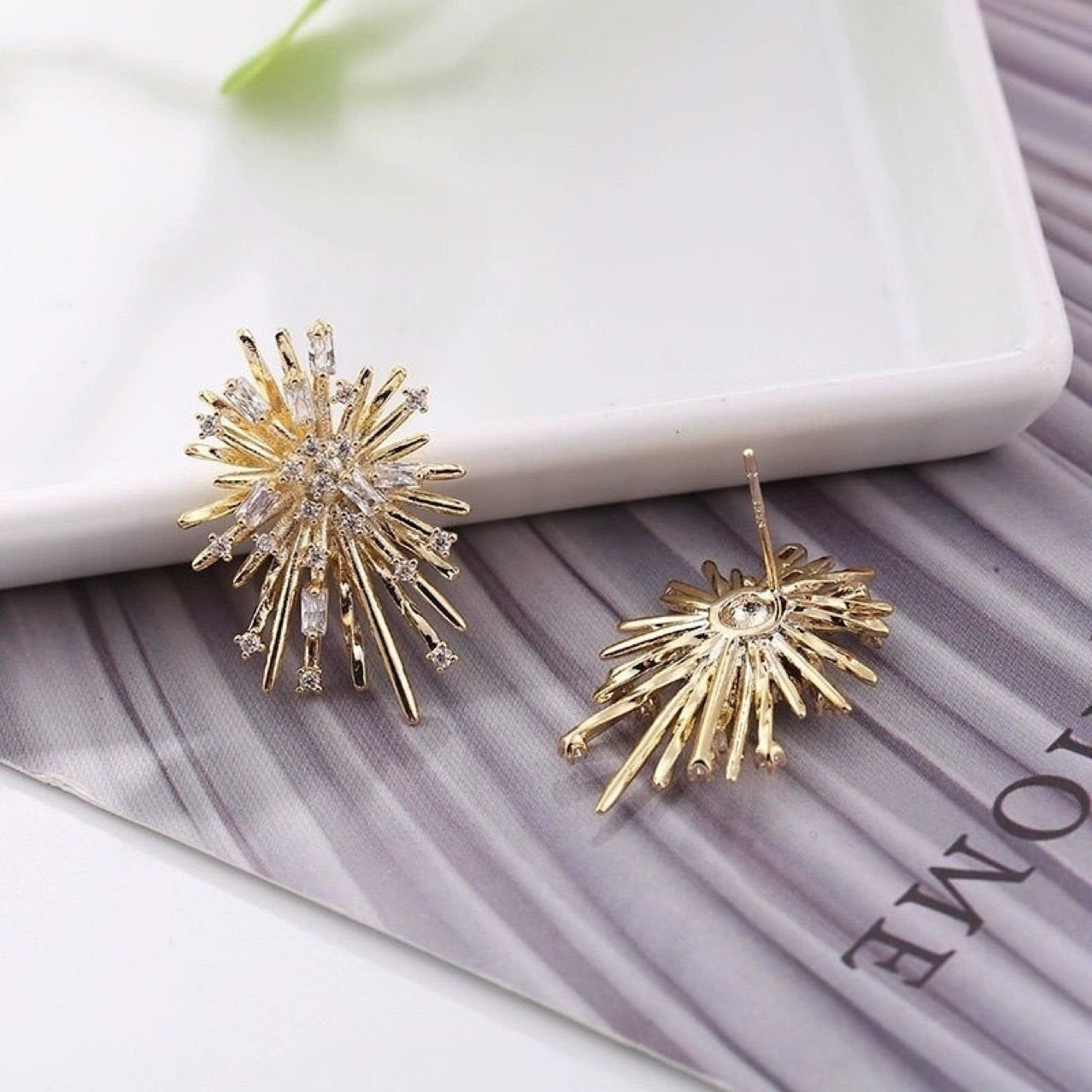 Crystal Stud Earrings No. 234 - view 4