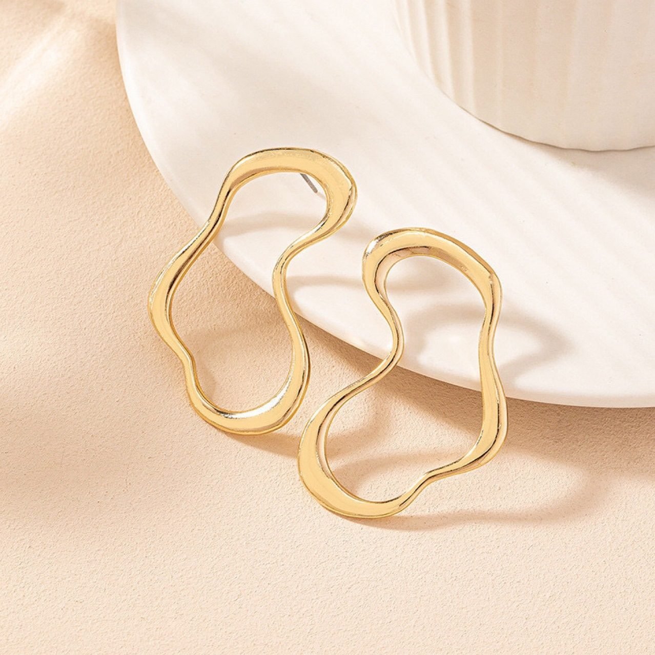 Heart Sculptural Stud Earrings No. 245 - view 3