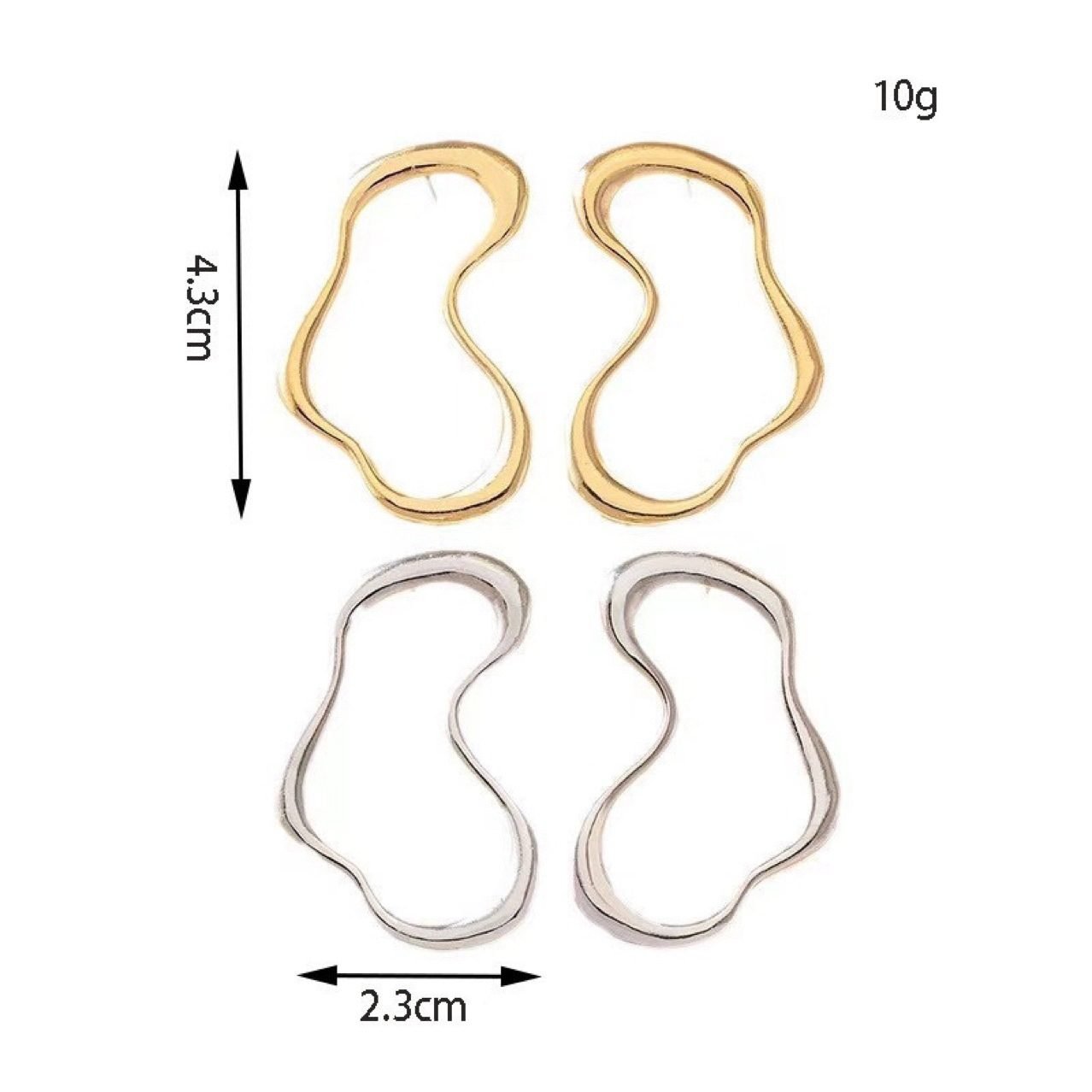 Heart Sculptural Stud Earrings No. 245 - view 5