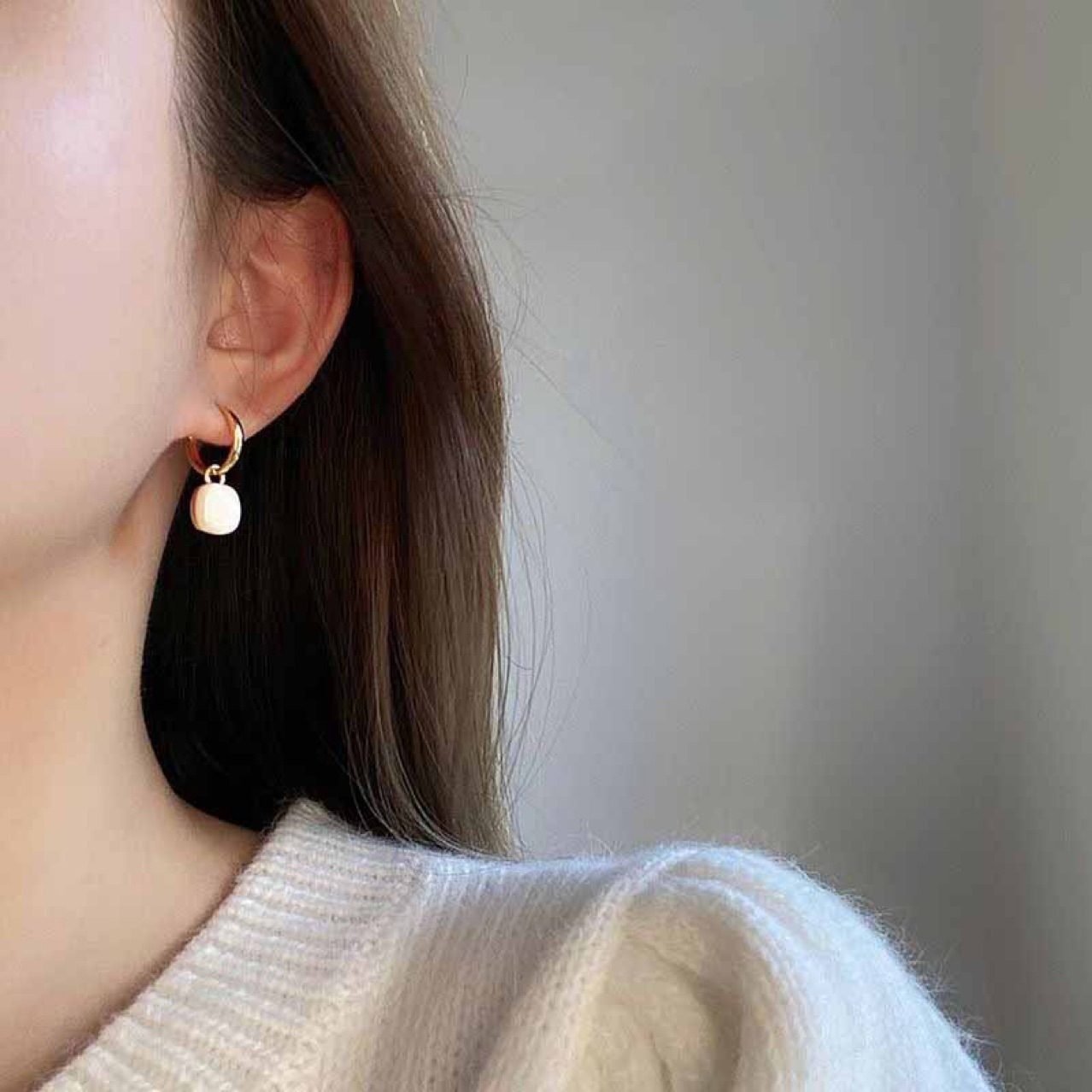 Heart Vintage Hoop Earrings - view 4