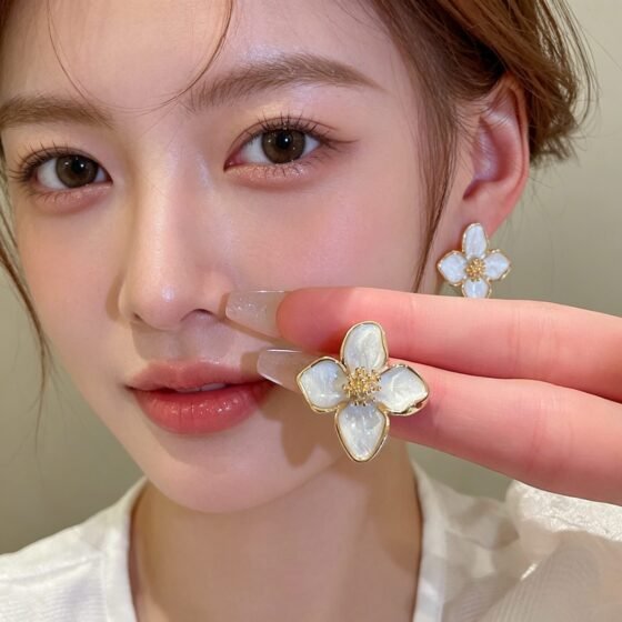 Sculptural Vintage Stud Earrings No. 254 - view 1
