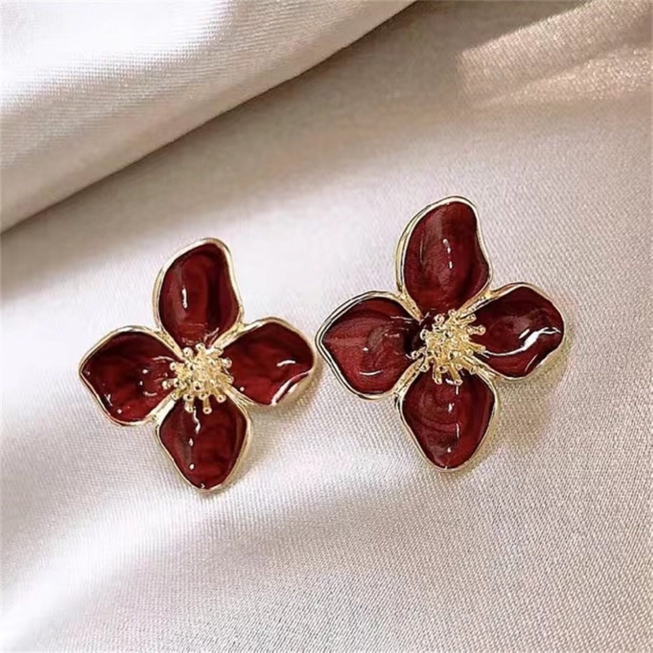 Sculptural Vintage Stud Earrings No. 254 - view 3