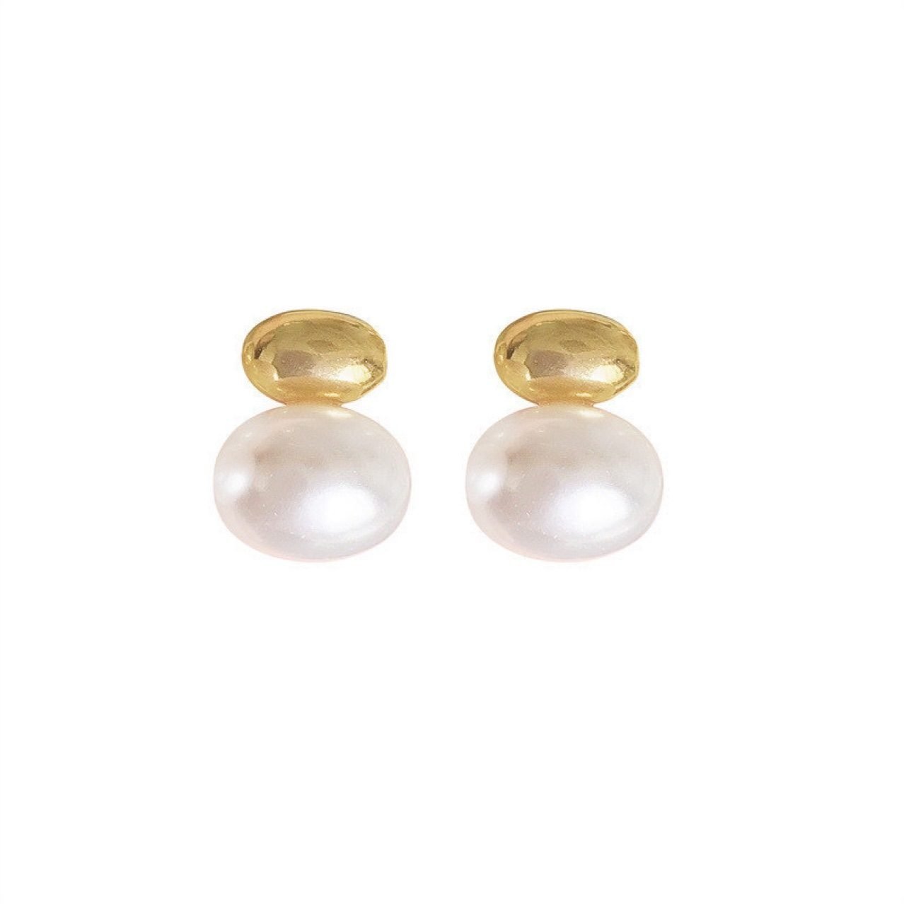 Pearl Vintage Stud Earrings No. 259 - view 4