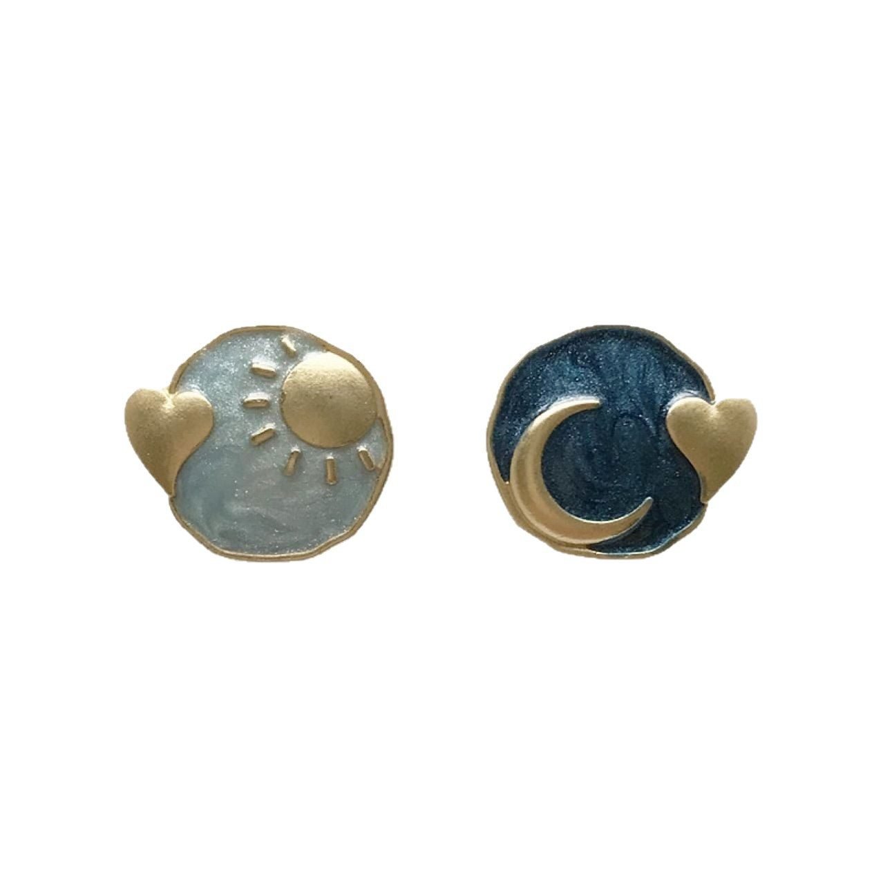 Celestial Sun Stud Earrings - view 6