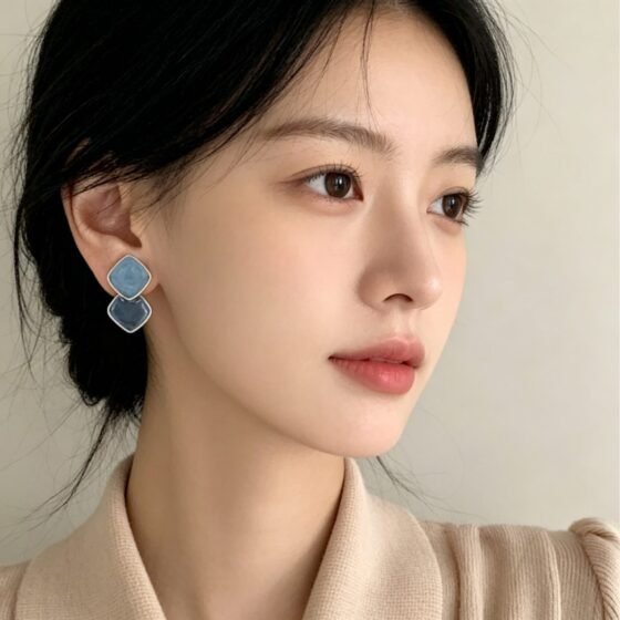 Minimal Drop Earrings - view 1
