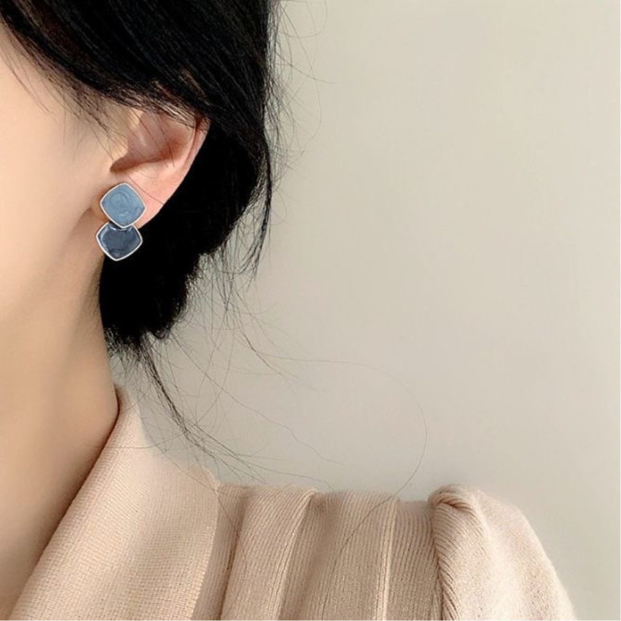 Minimal Drop Earrings - view 4