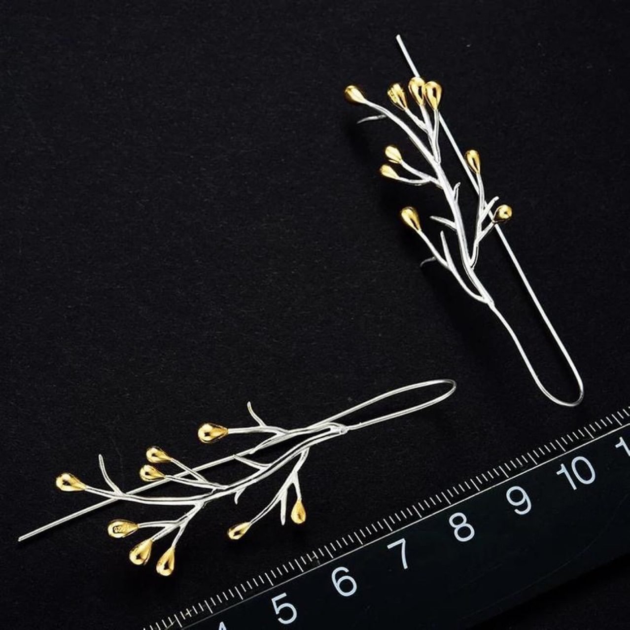 Leaf Drop Earrings No. 273 - view 5