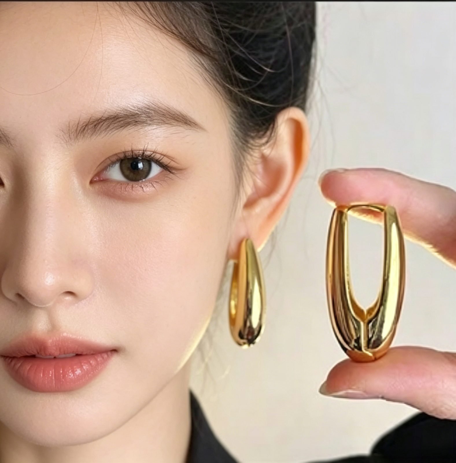 Dewdrop Hoop Earrings - view 1