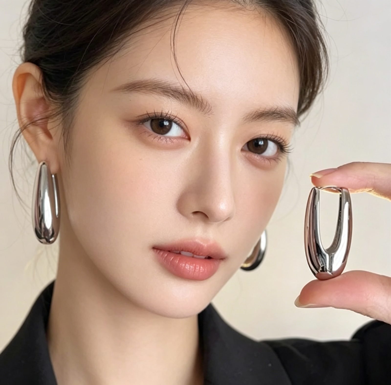 Dewdrop Hoop Earrings - view 2