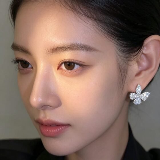 Butterfly Crystal Stud Earrings - view 1