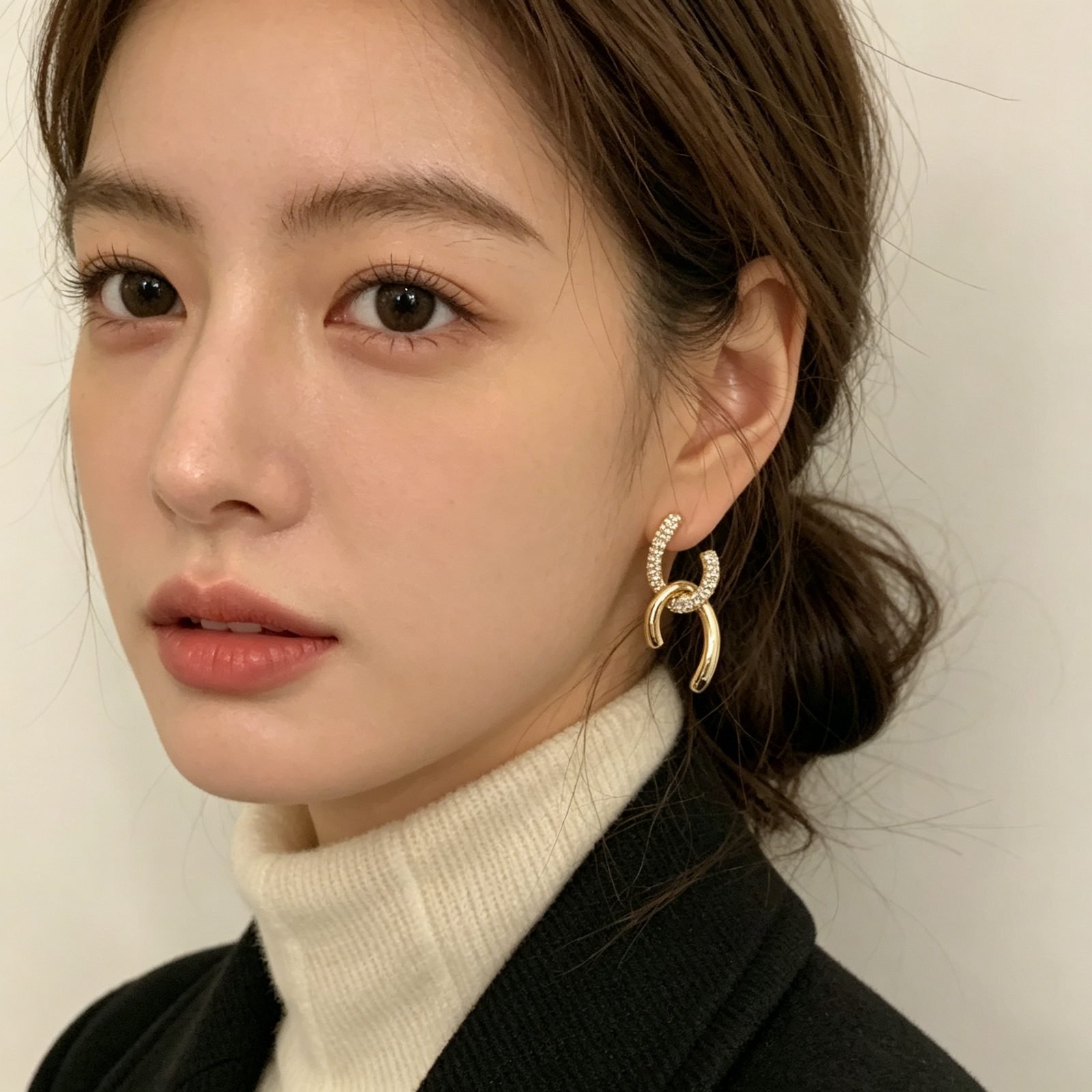 Crystal Stud Earrings No. 281 - view 2