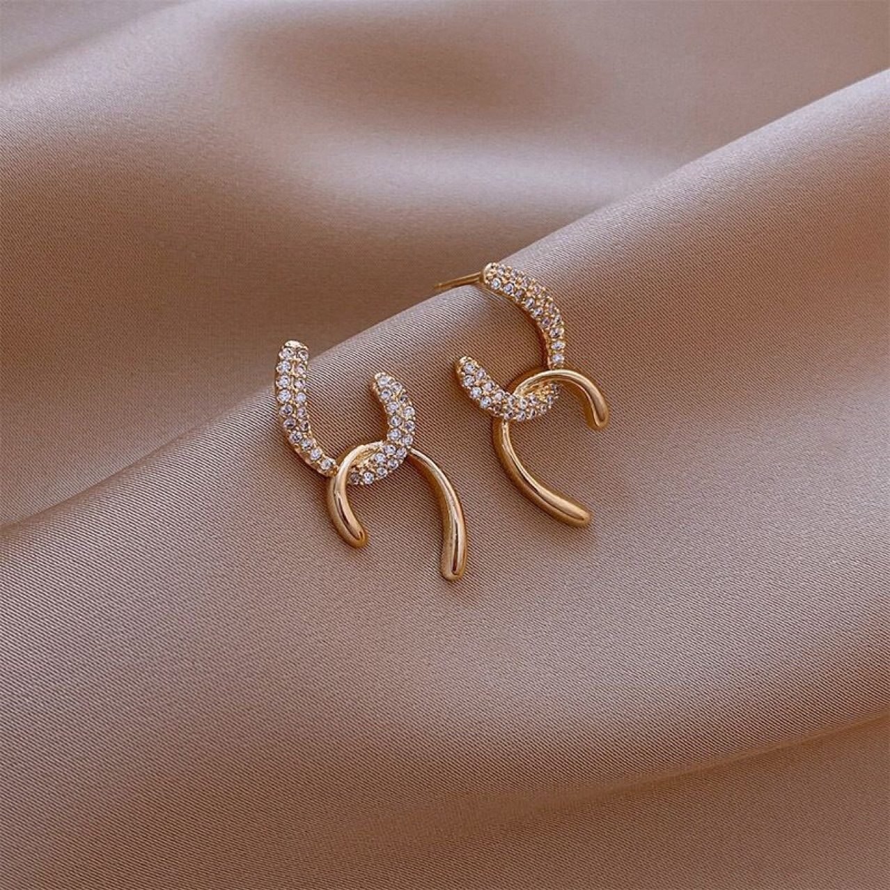 Crystal Stud Earrings No. 281 - view 4