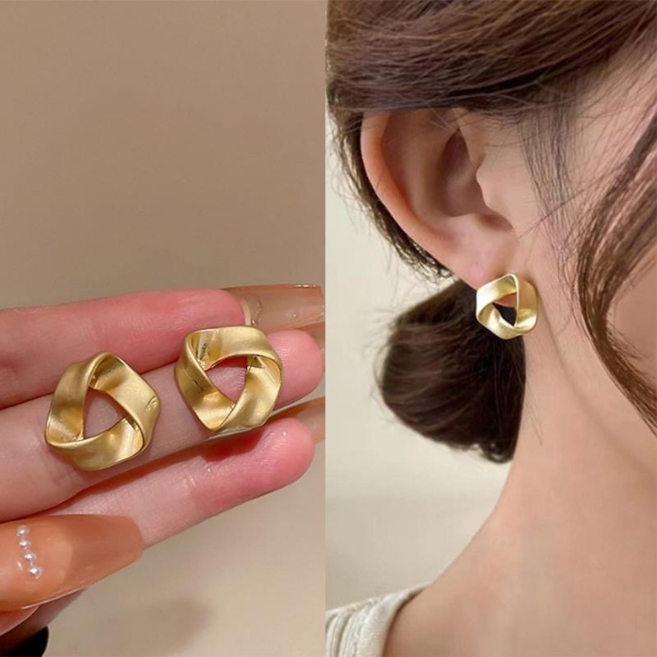 Vintage Stud Earrings No. 282 - view 2