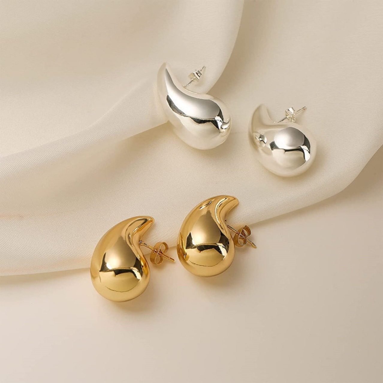 Dewdrop Vintage Stud Earrings - view 2