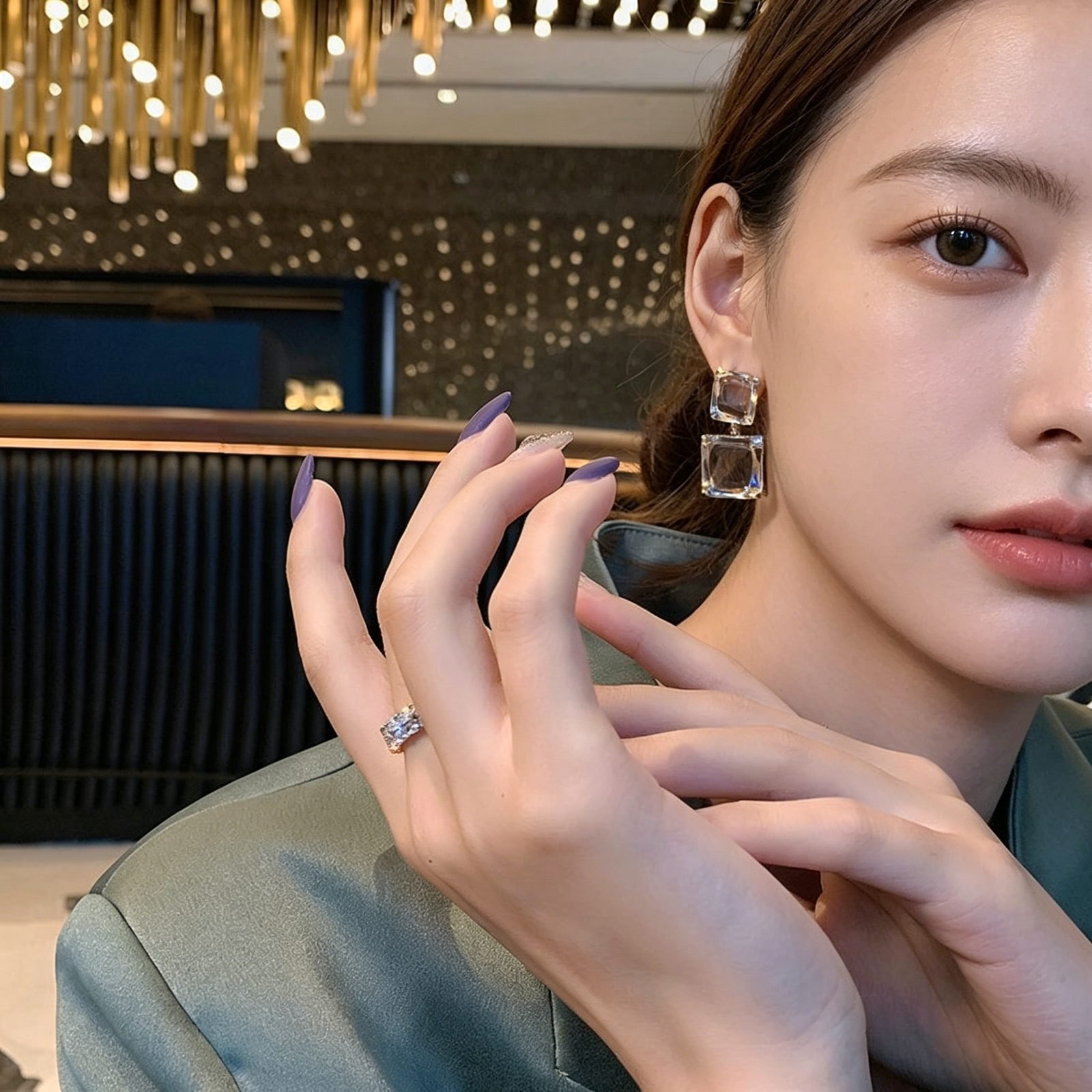Baroque Sculptural Hoop Earrings - view 1