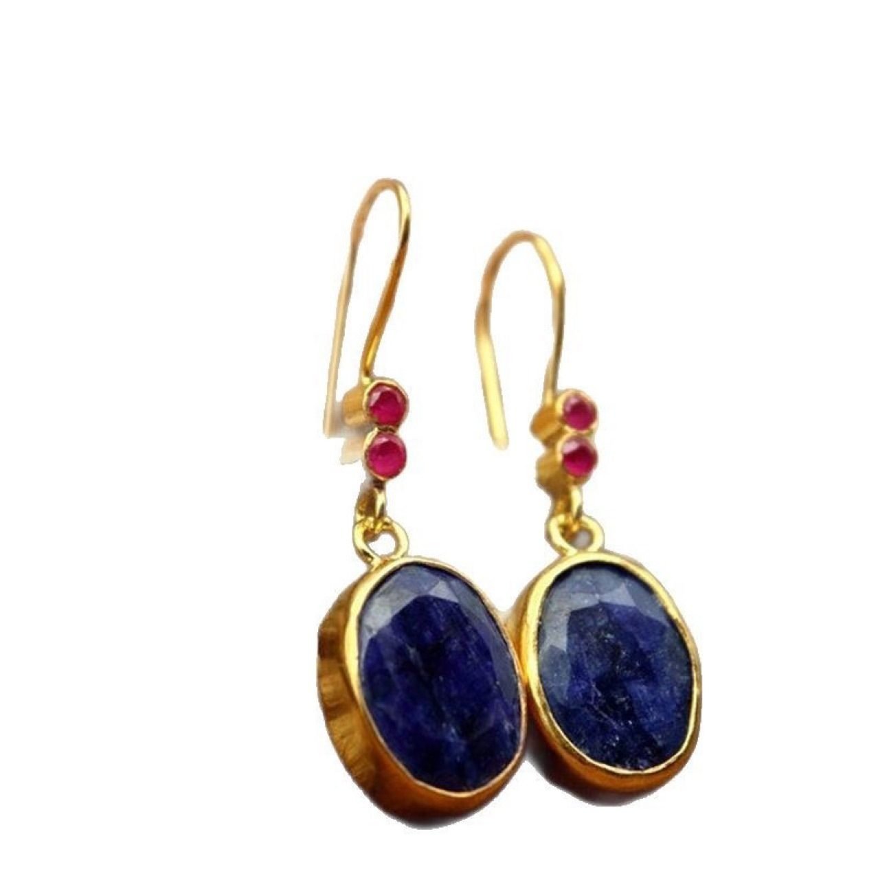 Dewdrop Lapis Drop Earrings - view 7