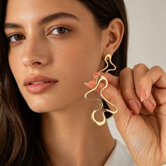 Sculptural Earrings - view 1