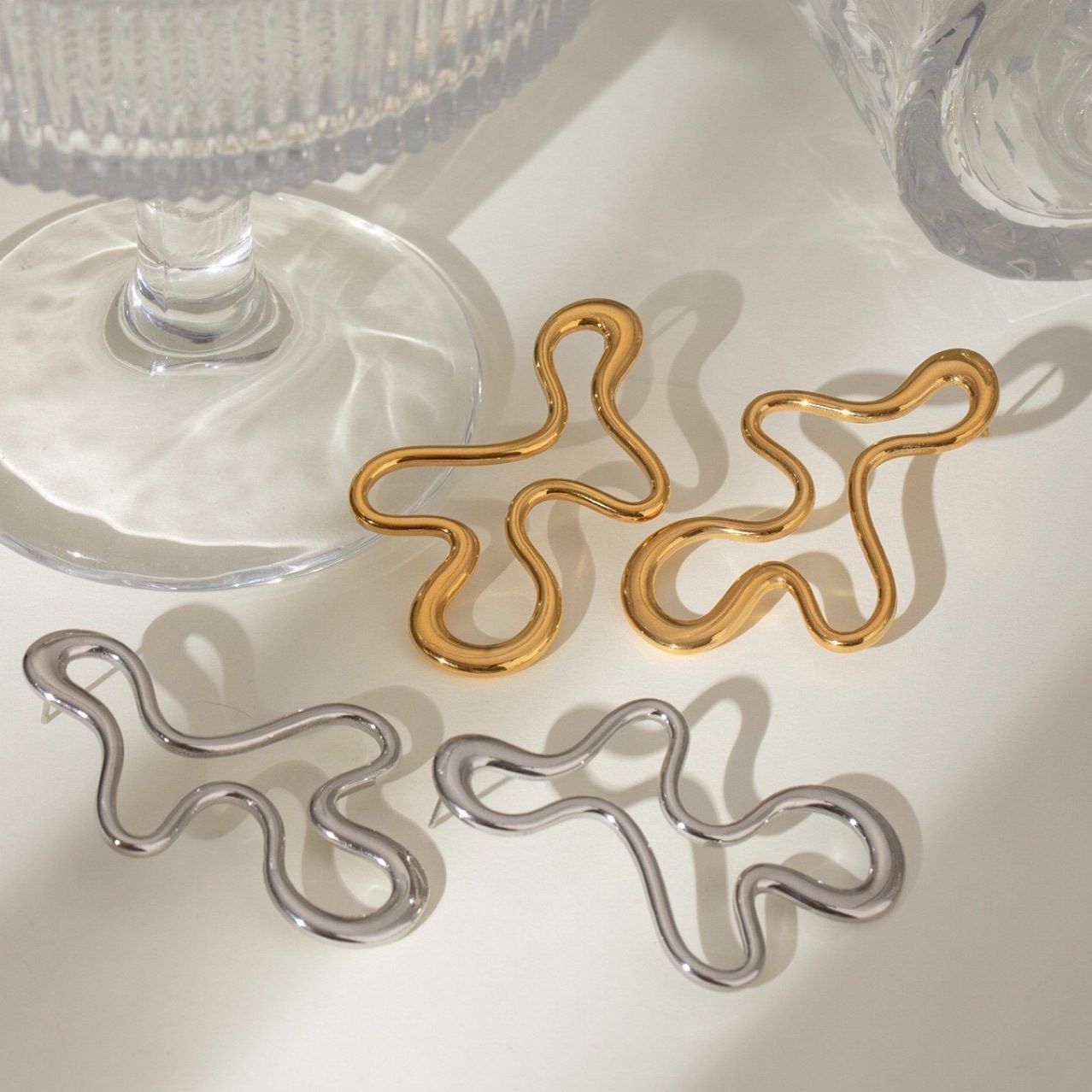 Sculptural Earrings - view 3