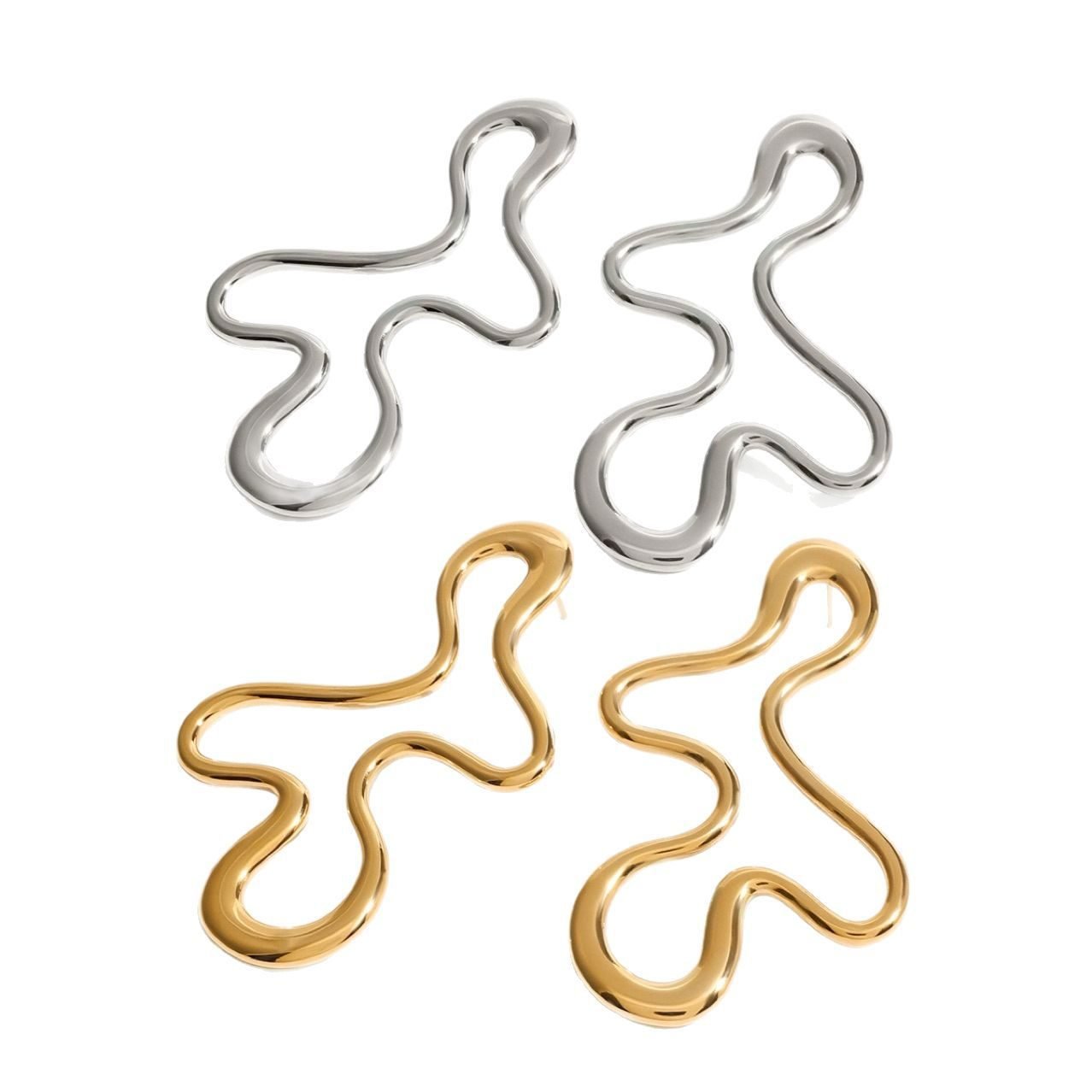 Sculptural Earrings - view 4