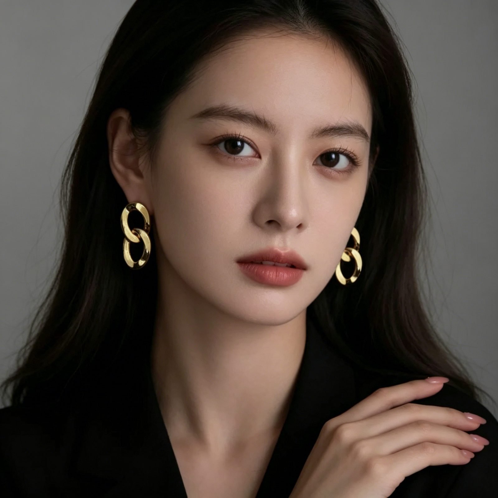 Chain Stud Earrings - view 1