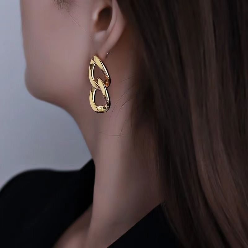 Chain Stud Earrings - view 4