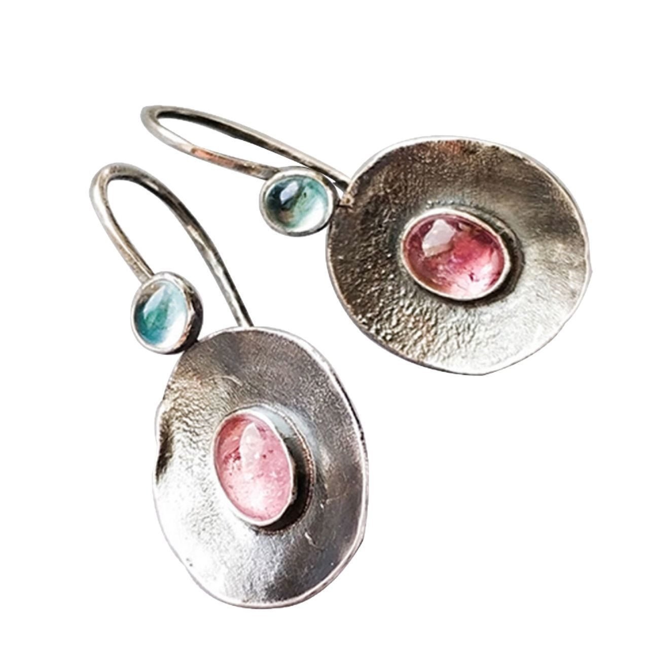 Gemstone Vintage Drop Earrings - view 6