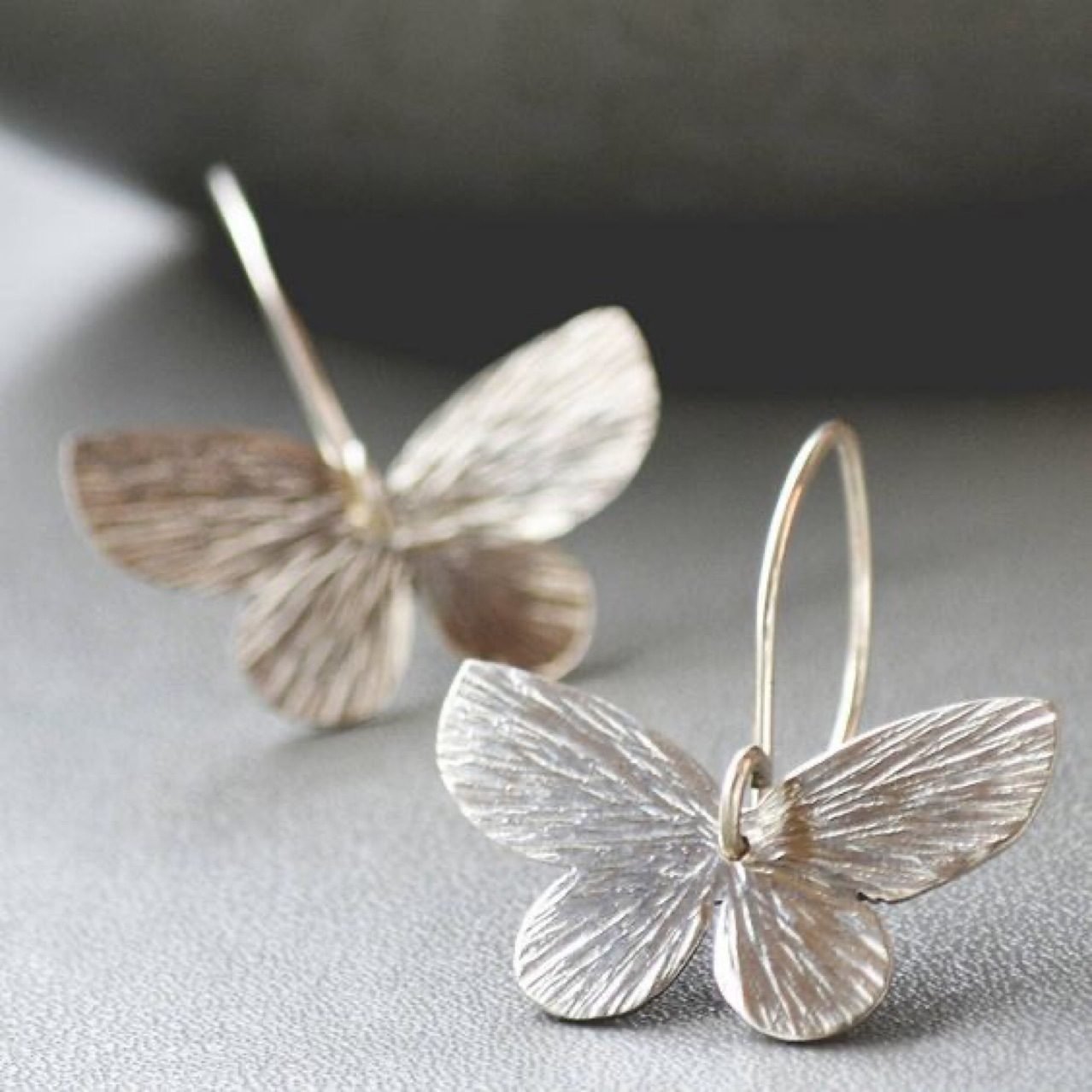 Butterfly Crystal Earrings - view 2