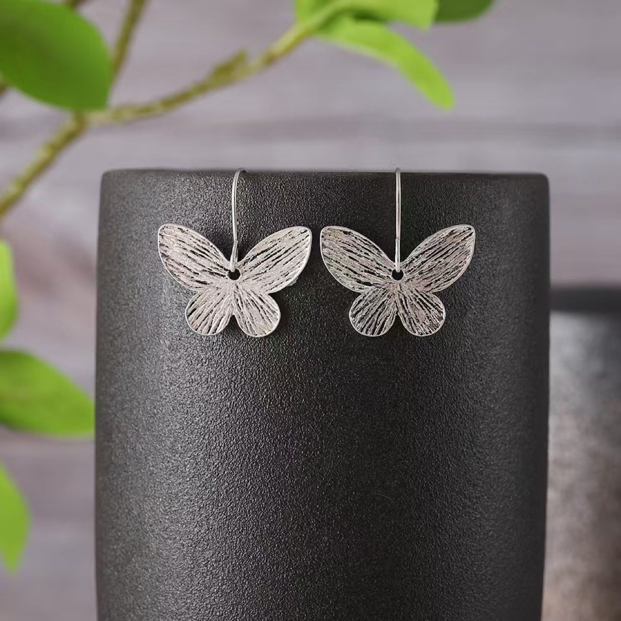 Butterfly Crystal Earrings - view 5