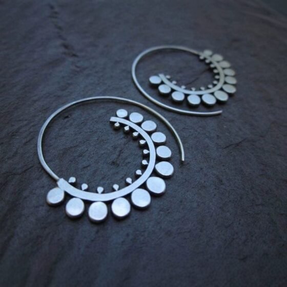 Spiral Vintage Earrings - view 1