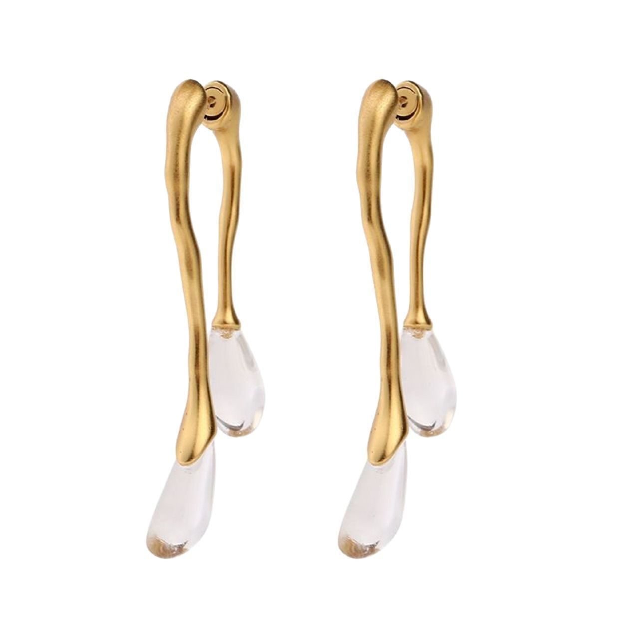 Dewdrop Sculptural Drop Earrings - view 6