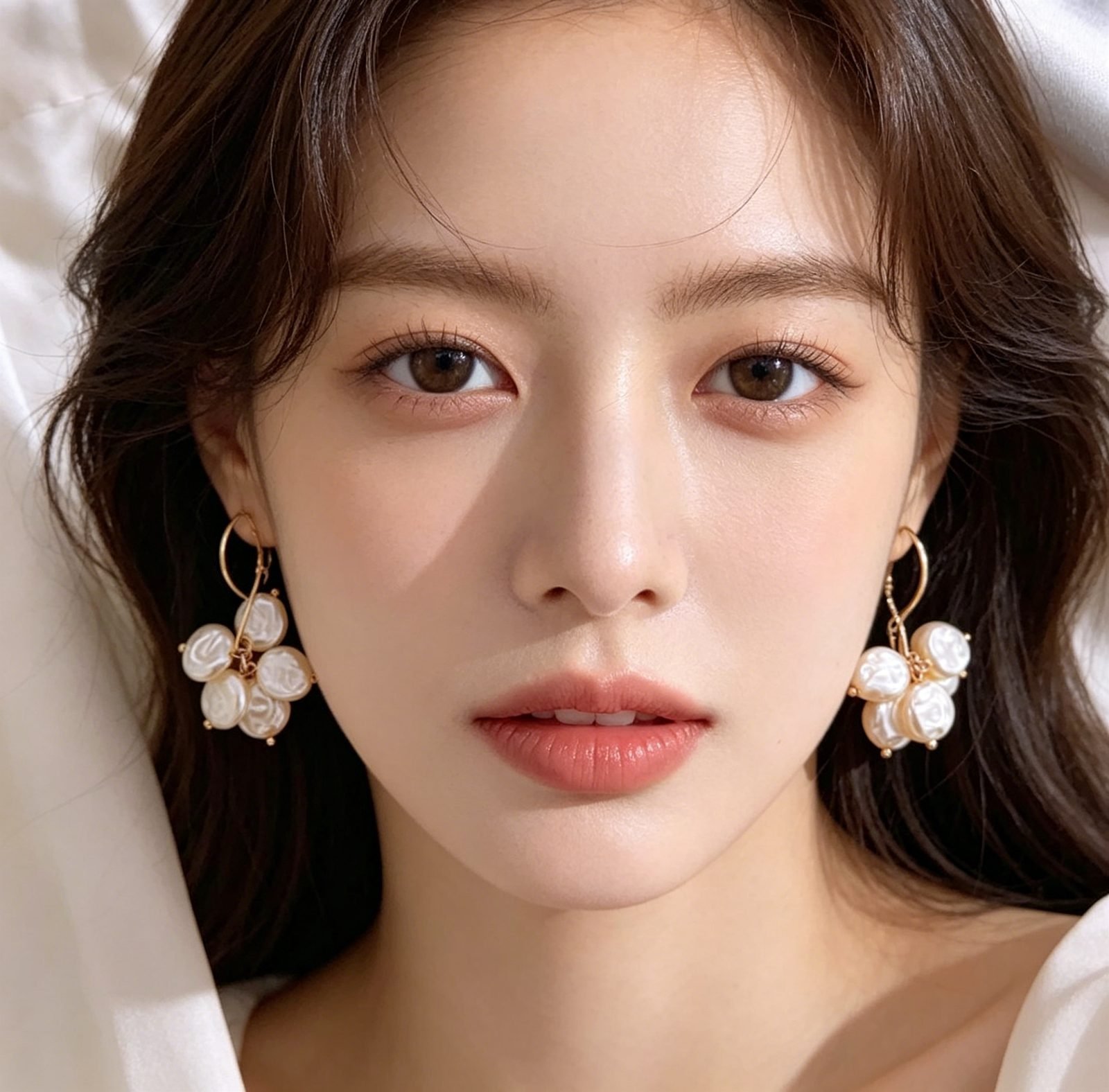 Pearl Shell Stud Earrings - view 1
