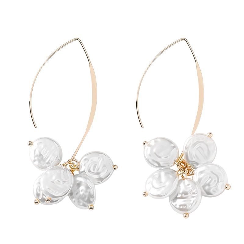 Pearl Shell Stud Earrings - view 6