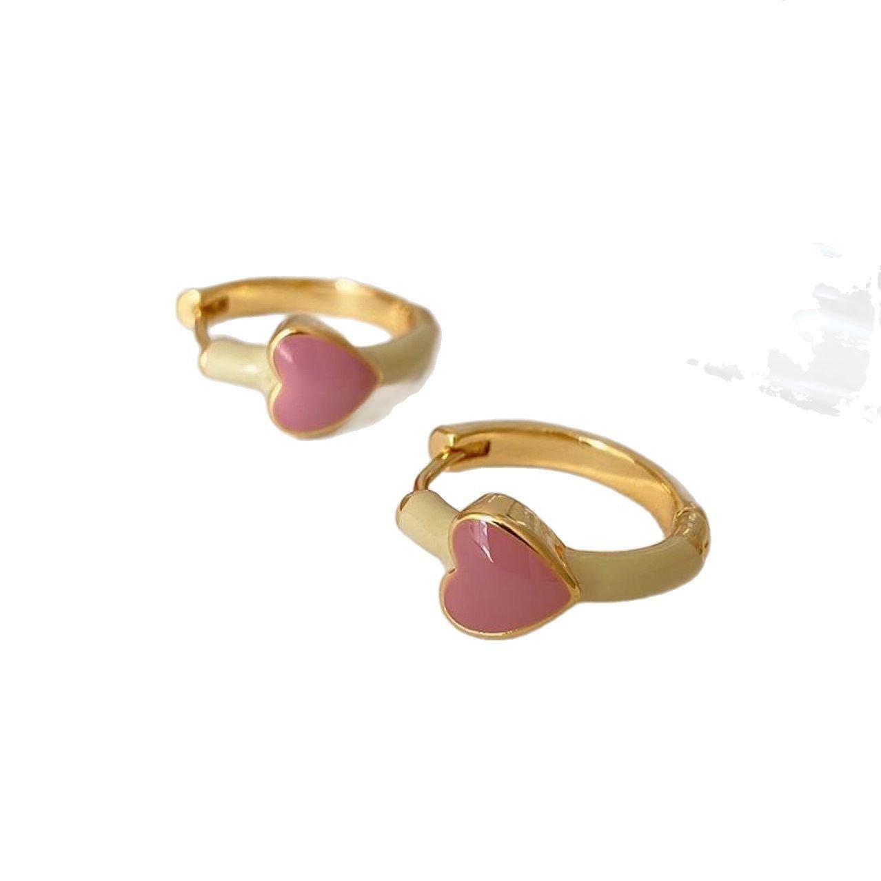 Heart Vintage Hoop Earrings No. 321 - view 4