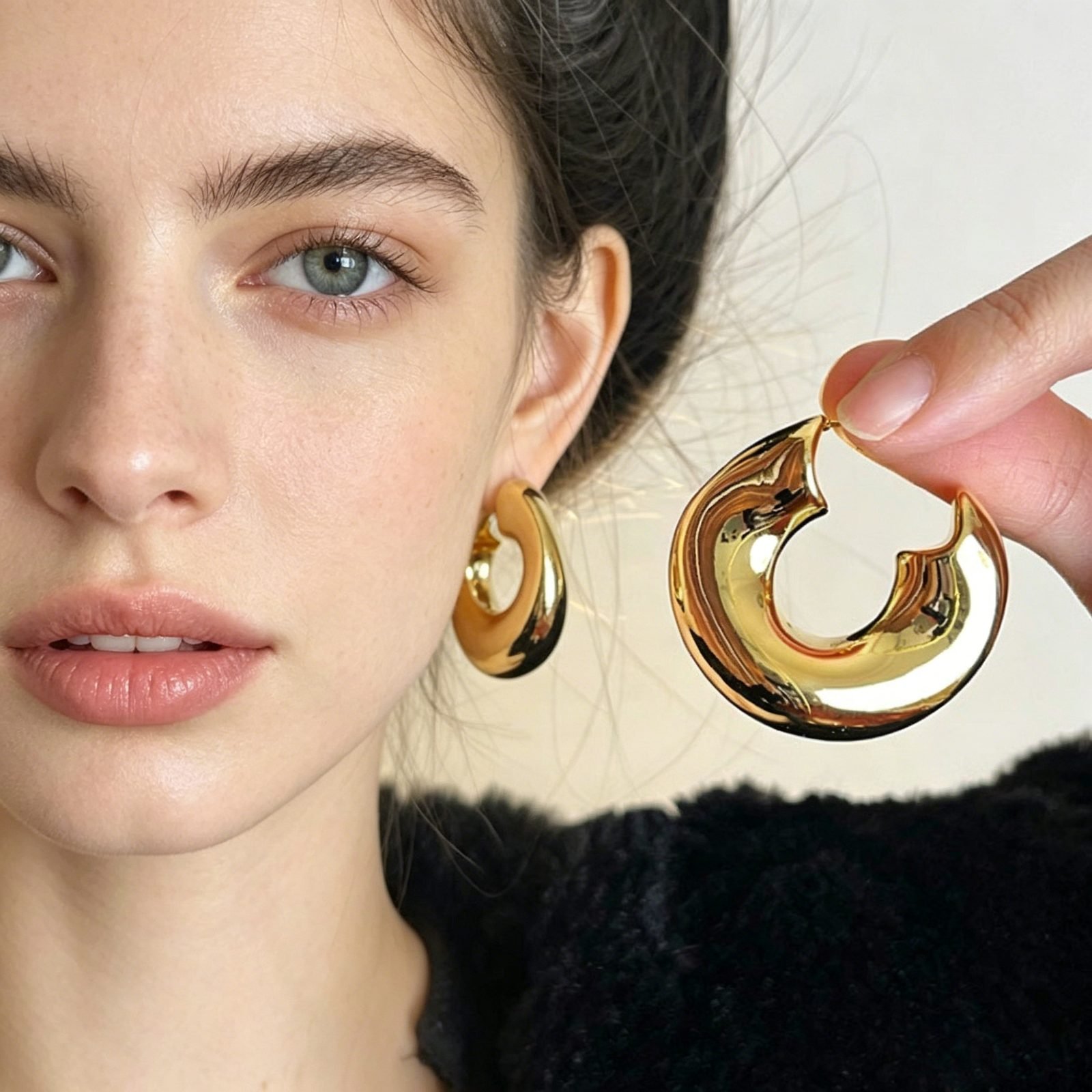 Sculptural Hoop Earrings No. 324 - view 1