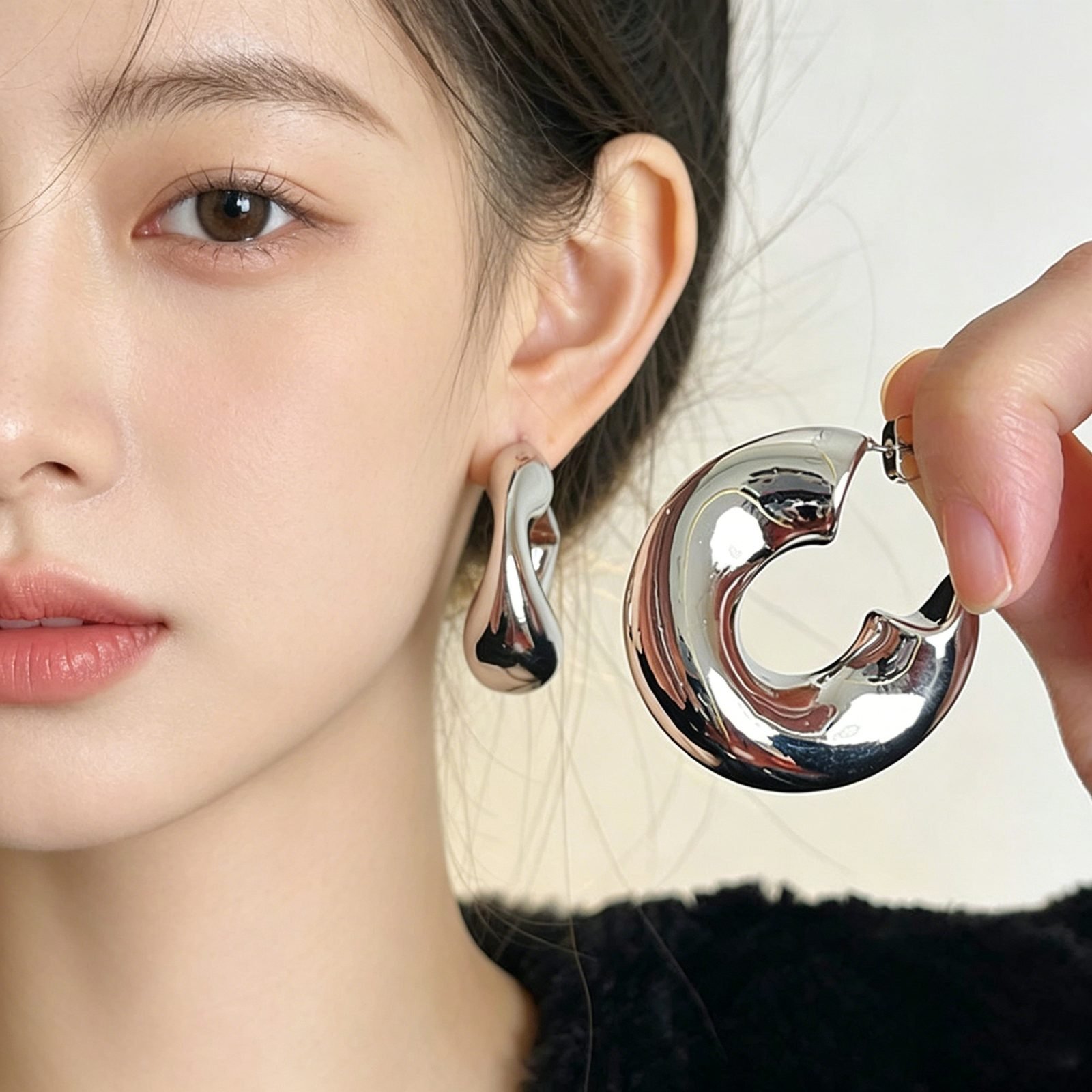 Sculptural Hoop Earrings No. 324 - view 2