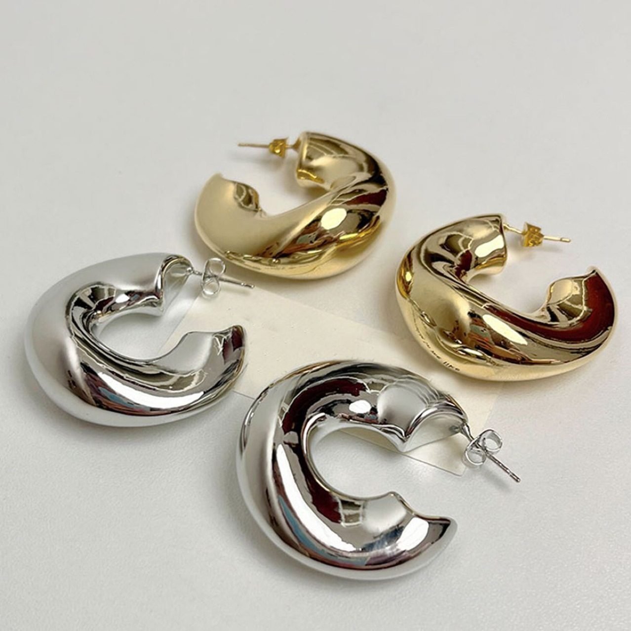 Sculptural Hoop Earrings No. 324 - view 4