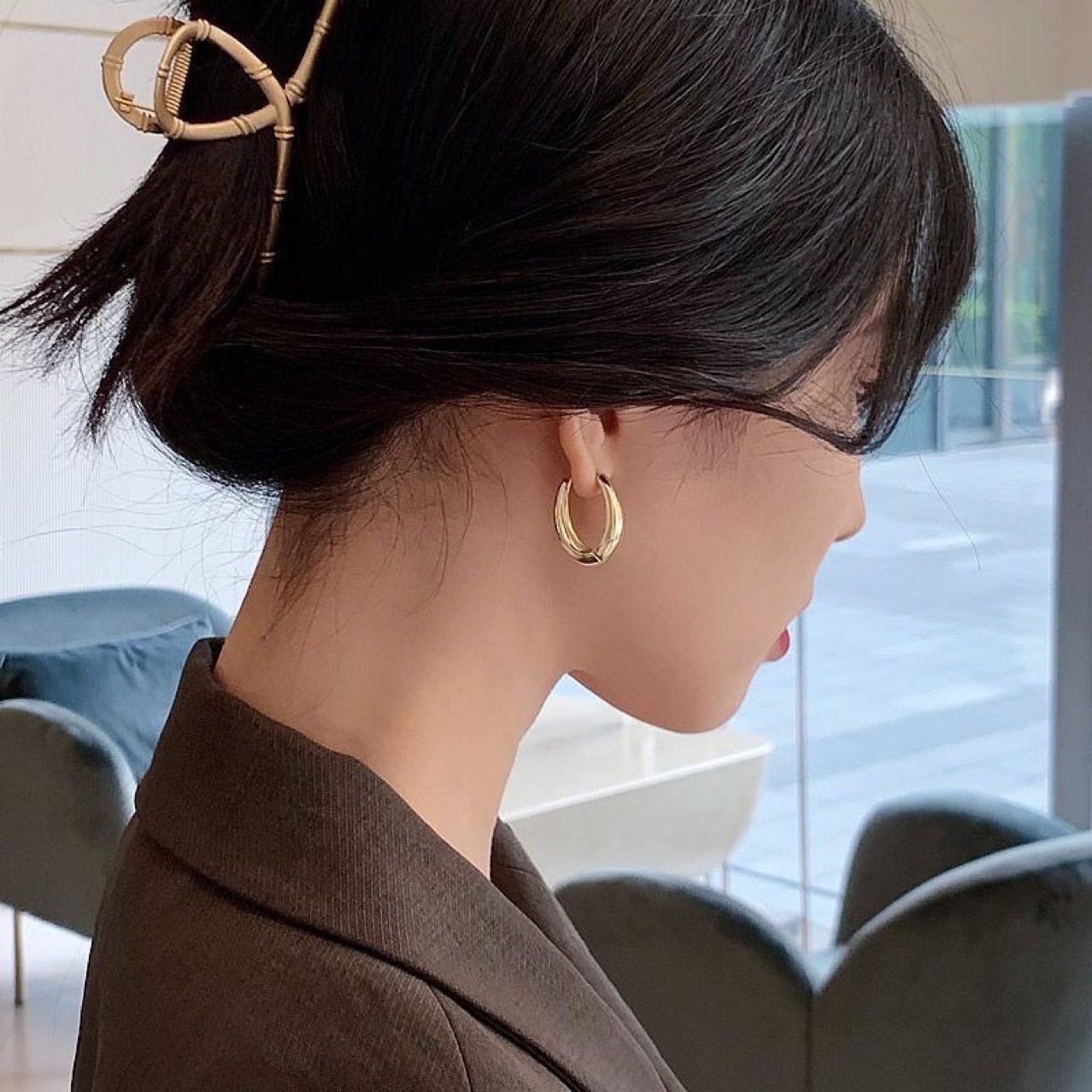 Sculptural Hoop Earrings No. 325 - view 2