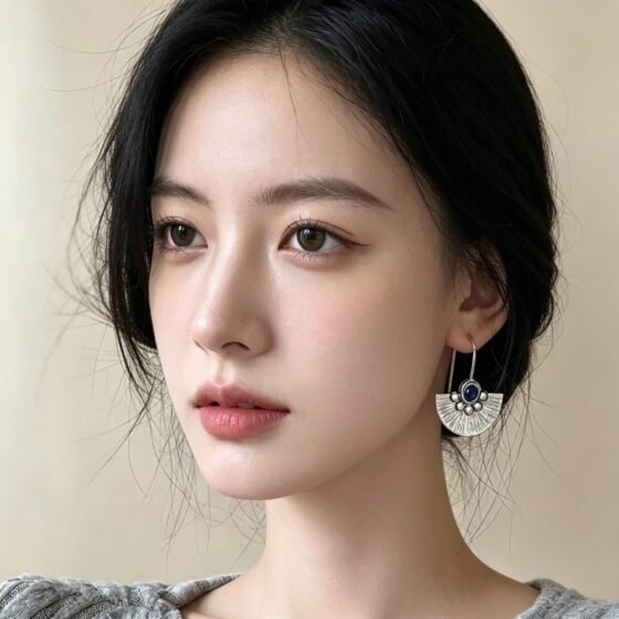 Lapis Vintage Earrings - view 1