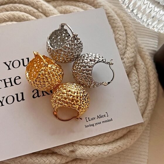 Sculptural Vintage Stud Earrings No. 339 - view 1