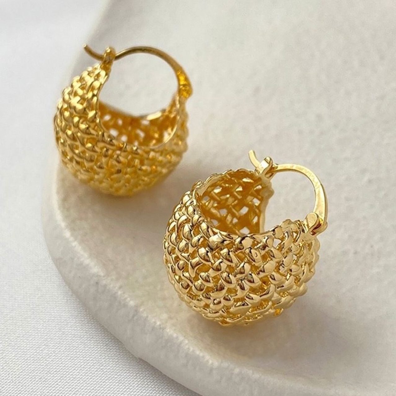 Sculptural Vintage Stud Earrings No. 339 - view 5