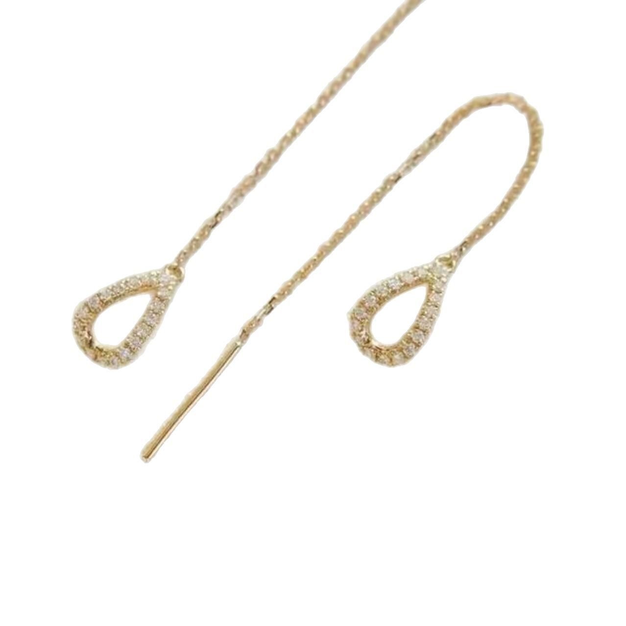 Dewdrop Crystal Threader Earrings - view 6